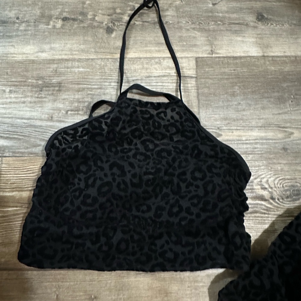Torrid Black Leopard Print Skirt Set - Picture 2 of 8